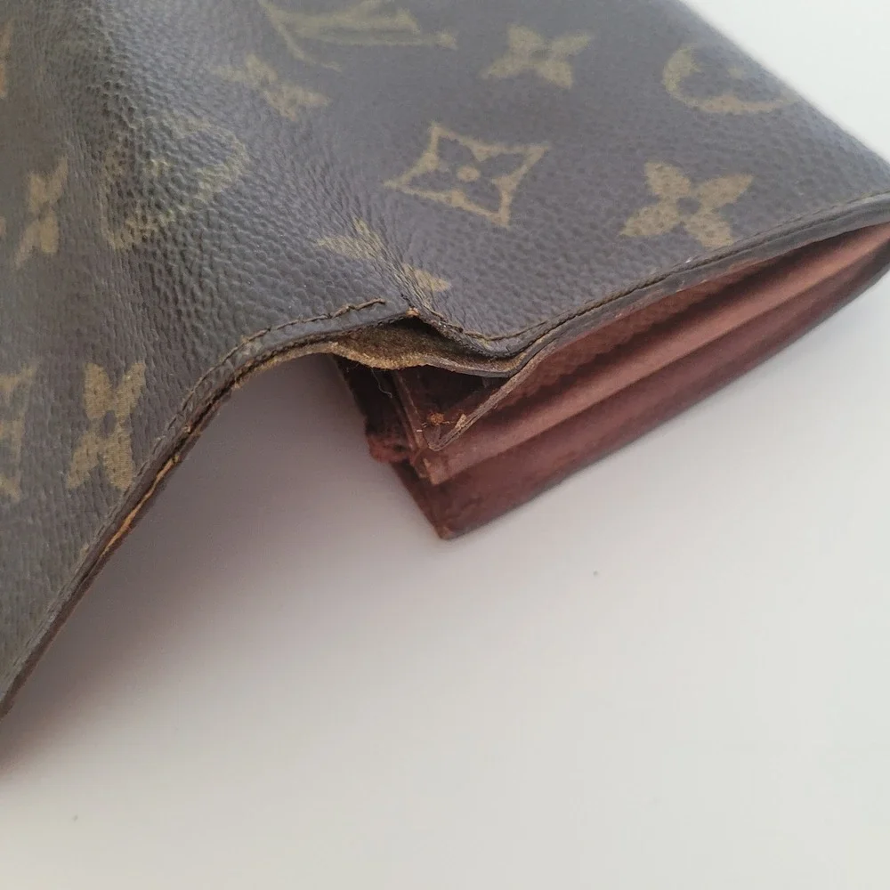 Louis Vuitton Monogram Canvas Portefeuille Tresor Wallet Vintage Brown 882‎ AN - Picture 9 of 15